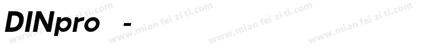 DINpro 常规字体转换